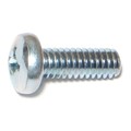 Midwest Fastener 1/4"-20 x 3/4 in Phillips Pan Machine Screw, Zinc Plated Steel, 25 PK 77522